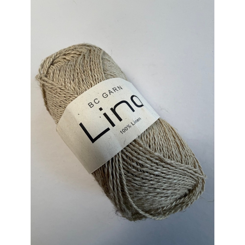 BC Garn Lino 100% Linen Yarn 164 yds Beige Knitting Crochet